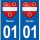 01 Ceyzériat logo ville autocollant plaque sticker
