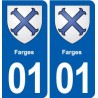 01 Ceyzériat logo ville autocollant plaque sticker