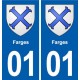 01 Ceyzériat logo ville autocollant plaque sticker