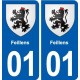 01 Ceyzériat logo ville autocollant plaque sticker
