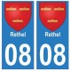 08 Rethel sticker plate city department