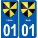 01 Ceyzériat logo ville autocollant plaque sticker
