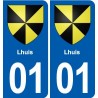 01 Ceyzériat logo ville autocollant plaque sticker