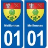 01 Ceyzériat logo ville autocollant plaque sticker