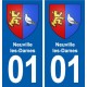 01 Ceyzériat logo ville autocollant plaque sticker