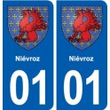 01 Ceyzériat logo ville autocollant plaque sticker