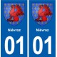01 Ceyzériat logo ville autocollant plaque sticker