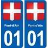 01 Ceyzériat logo ville autocollant plaque sticker