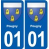 01 Ceyzériat logo ville autocollant plaque sticker