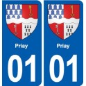 01 Ceyzériat logo ville autocollant plaque sticker