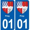 01 Ceyzériat logo ville autocollant plaque sticker