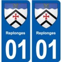 01 Ceyzériat logo ville autocollant plaque sticker