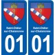 01 Ceyzériat logo ville autocollant plaque sticker