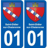 01 Ceyzériat logo ville autocollant plaque sticker