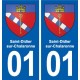 01 Ceyzériat logo ville autocollant plaque sticker