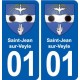 01 Ceyzériat logo ville autocollant plaque sticker