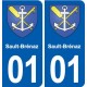 01 Ceyzériat logo ville autocollant plaque sticker