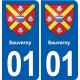 01 Ceyzériat logo ville autocollant plaque sticker