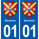01 Ceyzériat logo ville autocollant plaque sticker
