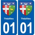 01 Ceyzériat logo ville autocollant plaque sticker