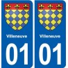 01 Ceyzériat logo ville autocollant plaque sticker