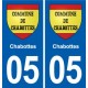 05 Chabottes logo ville autocollant plaque stickers