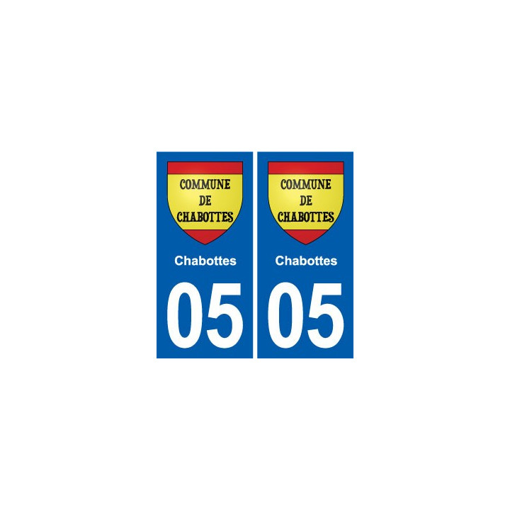 05 Chabottes logo ville autocollant plaque stickers