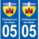 05 Saint-Bonnet-en-Champsaur logo ville autocollant plaque stickers