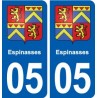 05 Crots logo ville autocollant plaque stickers