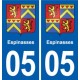 05 Crots logo ville autocollant plaque stickers