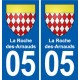 05 Espinasses logo ville autocollant plaque stickers