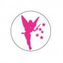 Fée rose- Autocollants Stickers caches enjoliveurs  pour jante auto