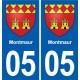 05 Espinasses logo ville autocollant plaque stickers