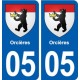 05 Espinasses logo ville autocollant plaque stickers