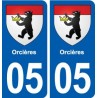 05 Espinasses logo ville autocollant plaque stickers