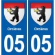 05 Espinasses logo ville autocollant plaque stickers