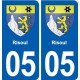 05 Espinasses logo ville autocollant plaque stickers