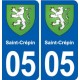 05 Espinasses logo ville autocollant plaque stickers