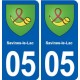 05 Risoul logo ville autocollant plaque stickers