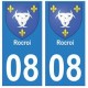 08 Rocroi sticker plate city department