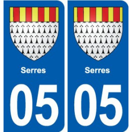 05 Risoul logo ville autocollant plaque stickers