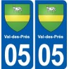 05 Risoul logo ville autocollant plaque stickers