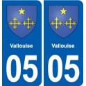 05 Risoul logo ville autocollant plaque stickers