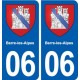 06 Falicon logo  ville autocollant plaque stickers