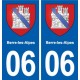 06 Falicon logo  ville autocollant plaque stickers