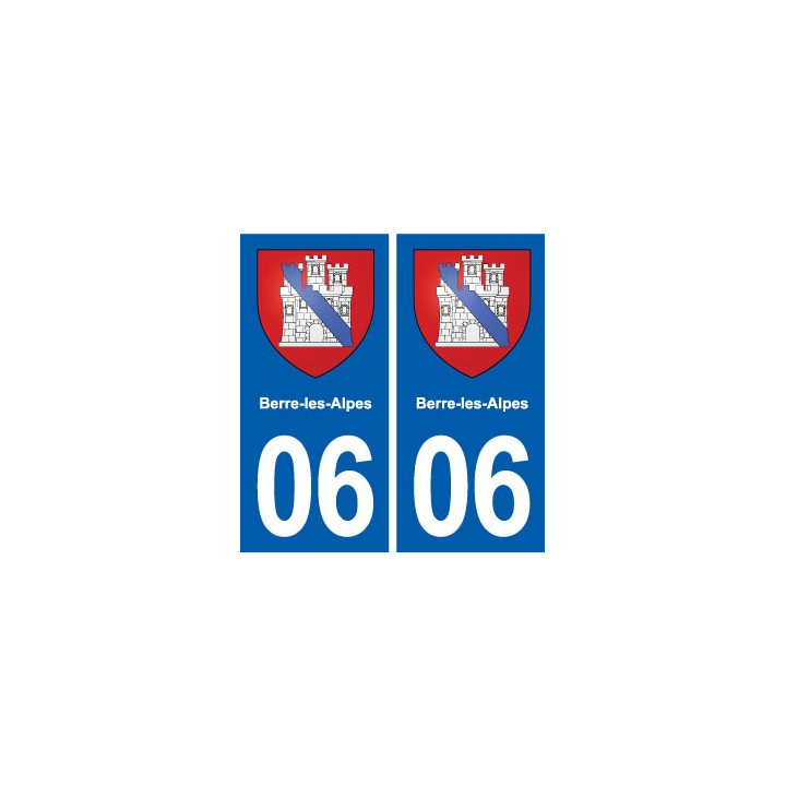 06 Falicon logo  ville autocollant plaque stickers