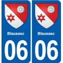 06 Falicon logo  ville autocollant plaque stickers
