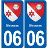 06 Falicon logo  ville autocollant plaque stickers