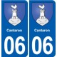 06 Falicon logo  ville autocollant plaque stickers