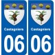 06 Falicon logo  ville autocollant plaque stickers